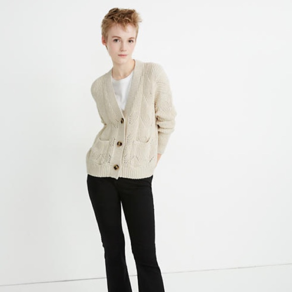 Madewell Hillview cotton cardigan